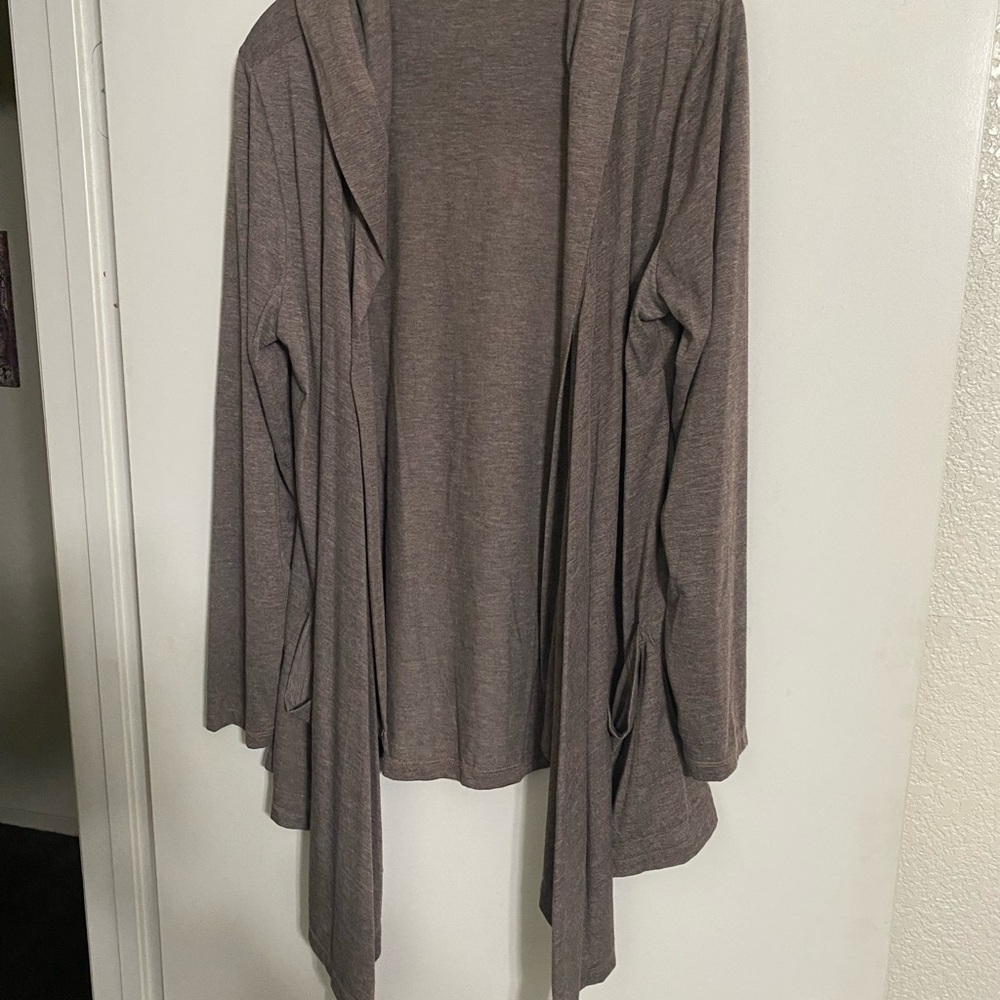 a.n.a Brown Cardigan Soft Knit Long Sleeve